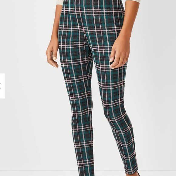 The Petite Plaid Side Zip Legging - Picture 2 of 3